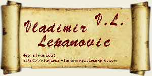 Vladimir Lepanović vizit kartica